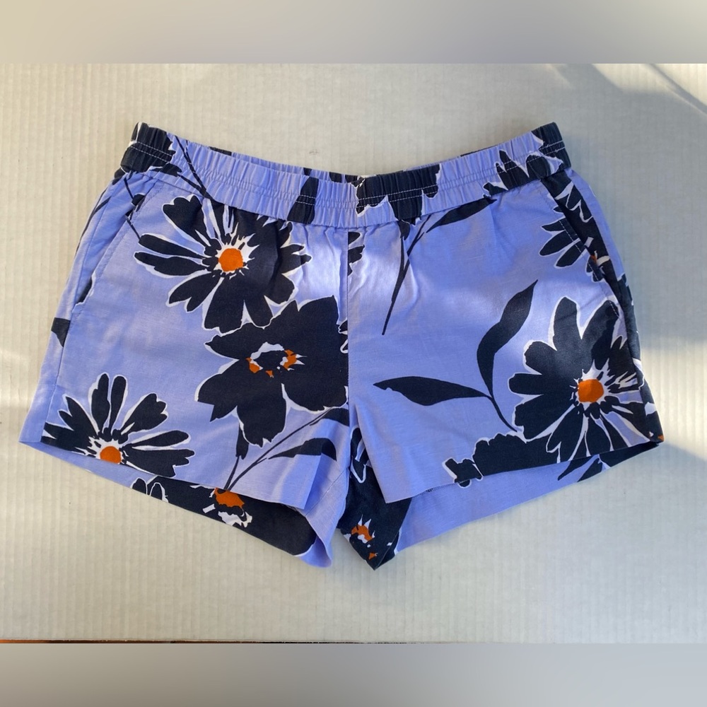 J. Crew Floral Linen Blend Shorts Size 10